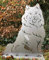 Terma Stahldesign Rost Hund Samojede Lebensgroß Handmade Germany tolle Gartendeko aus Metall Figur deko Geschenk Rostfigur Garten deko Gartenfigur, hundegrab deko