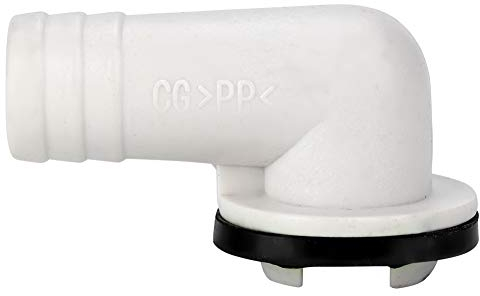 Pssopp Conector de codo de drenaje de aire acondicionado, herramienta de boquilla de unidad externa, tubo de drenaje universal de 19 mm de diámetro para boquilla de drenaje de aire acondicionado, 1.9