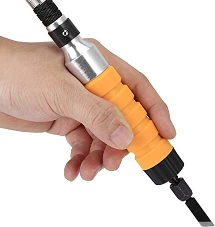 Herramienta de Grabado de Cincel para Tallar Madera con 5 Cuchillas yCómodo, Tubo Suave para un Tallado de Madera Eficiente