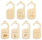 7 Pièces Séparateur de Placard pour Bébé en Bois, armoire séparateur de vêtements pour bébé, Separateur Penderie Bebe par Mois Organisateurs de Vêtements,pour Garçon Fille Décors de Chambre D'enfant
