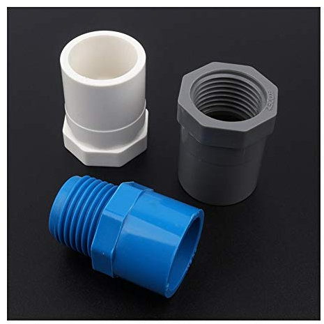 Herramientas de reparación de tuberías 50pcs 25mm ~ 3/4 rosca hembra/macho uniones de tubo de PVC Sistema de riego Tubería Conectores Jardín Agua Conectores de tubos grifo de la cocina (Color :