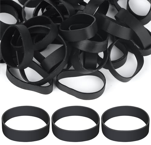 50-Stück Taktische Große Gummibänder, #82 Hochleistungs-UV-Hitze-Kälte-beständige dicke starke elastische große breite Gummibänder für Wandern im Freien Rucksack Überleben Camping Radfahren Fixed Item