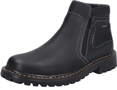 Josef Seibel Herren Ankle Boots Chance 55,Weite G (Normal),Wechselfußbett,wasserdicht,uebergangsstiefel,knöchelhoch,schwarz,43 EU