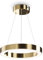 LED Kronleuchter Ring neutralweißes Licht 4000 K 2500 lm D: 40 cm H: max. 180 cm in Messing rund Modern Lüster Hängelampe Esstisch Pendelleuchte