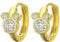 HinDaLi Ohrringe Silber 925 für Frauen Mädchen Ohrring Creolen Gold Mini Maus mit Zirkonia Ohrringe Damen Ohrring aus Gold Creolen Damen Klein Kreolen Knorpel Ohrschmuck Kinder
