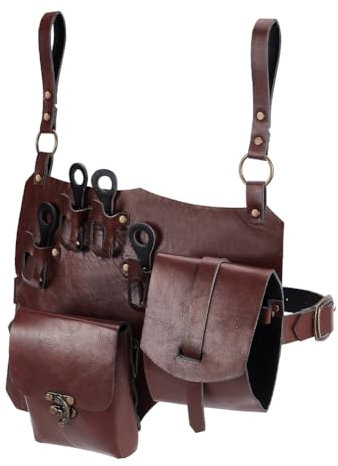 NBEADS Mittelalterliche Ledertasche, Gürteltasche für Zaubertrank Beinbeutel aus Leder Steampunk Gürteltaschen Renaissance Gürtel Zubehör für Halloween Dekoration