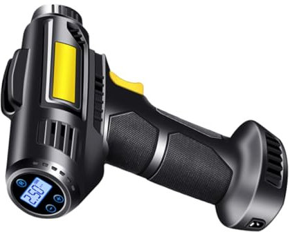 Gatuida 1ensemble Compresseur à Air Portable Sans Fil Gonfleur Électrique Rechargeable Pour Pneus De Voiture Avec Écran Lcd Et Lampe Led Utilisation Pratique Urgence