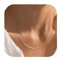 BodyBonita Goldkette Damen Verschluss Kette Silber 925 Damen 14 Karat Gold Schmuck DüNne Schlichte 1.5mm Fischgrätenmuster AnlaufgeschüTzt 16 Zoll