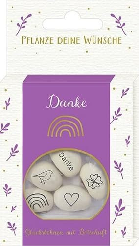 Geprägte Saatbohnen Danke