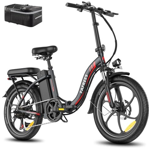 2025 Fafrees F20+ E Bike Klapprad 20 Zoll für Erwachsene [ Offiziell ] Herren Ebike Damen 20AH/720Wh Akku, Elektrofahrrad 250W, Ebike Fatbike 140kg, E Mountainbike 25km/h, 20° Klappbar Elektro Fahrrad