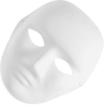 HANABASS Masque de Peinture pour Hommes Masque à Décorer pour Déguisement et Activités Manuelles pour Carnaval et Événements Créatifs