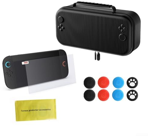 Solución de almacenamiento inteligente EVA para Nintendo para Switch 2, organiza 12 cartuchos de juego (gris)