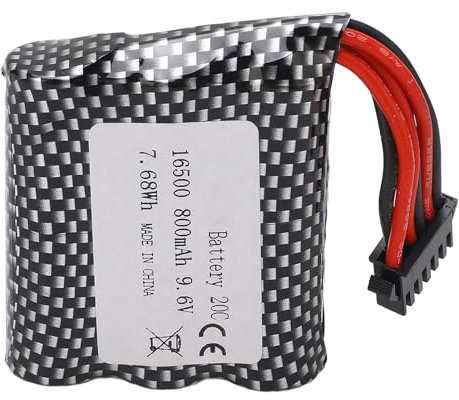9.6V RC Car Lithium Battery Long Lasting Stable Power Supply Easy Replacement for S911 S912 9115 9116 RC Cars 800mAh Battery