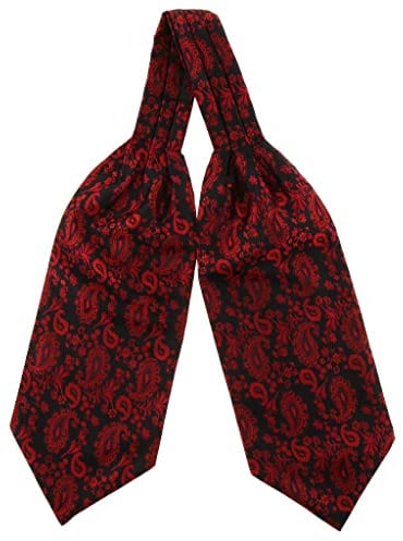 KBOLAE Herren-Krawatte, Paisleymuster, florales Jacquard, gewebt, selbstfesselnd, Ascot Accessoires 04, Stil 1
