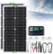 Kit De Panel Solar De 250/500W - Controlador 10/20/30A, Panel Solar Monocristalino, Con 4 Ventosas Y 2 Mosquetones, USB Dual, Para Carga De Batería De 12V/24V,20Acontroller-500W
