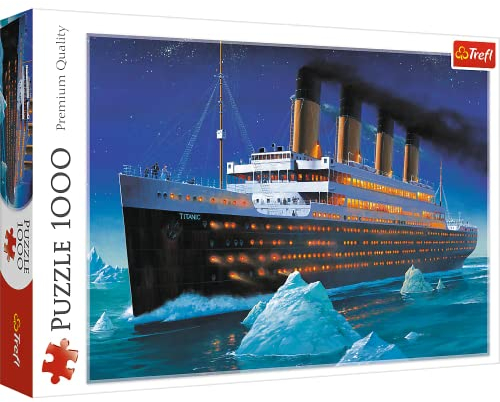 Trefl 916 10080 EA 1000 Teile, Premium Quality, für Erwachsene und Kinder ab 12 Jahren 1000pcs Titanic Puzzle, Coloured