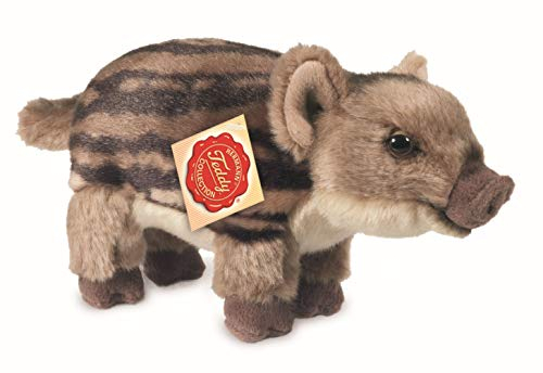 Teddy Hermann 90832 Wildschweinfrischling 22 cm, Kuscheltier, Plüschtier mit recycelter Füllung
