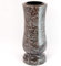 Afterglow Stilvolle Grabvase aus echtem Granit Orion hell Höhe 28 cm/Ø 12 cm Grabschmuck wetterfest frostsicher Granitvase mit Kunststoffeinsatz Friedhofsvase
