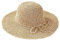 Large Bord Chapeau d'été Chapeau de Paille Chapeau de Soleil Chapeau de Plage pour Femme Beige