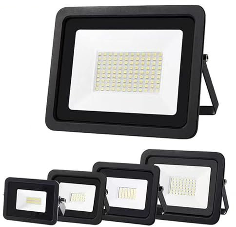 wct 10W 20W 30W 50W 100W LED projecteur 220V ultra-mince projecteur IP68 étanche lampe de jardin extérieur,10W blanc froid