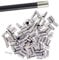 120 Pcs Bicycle Brake Cable Caps Alloy Bike Brake Cable End Crimp Caps
