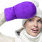 ICEHOF Gants chauffants pour micro-ondes - lavande et perles d'argile naturelles - Thérapie par la chaleur l'arthrite le syndrome du canal carpien chauds thermiques chauffe-mains (violet)