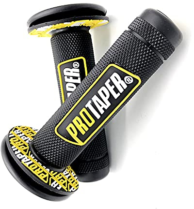 Manillar de Goma para Motocicleta , Agarre de Freno de Gel de 7/8 Pulgadas , Apto para EXC SX YZF KTM CRF Protaper Pro Dirt Bike-Amarillo