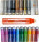 KLAMOTTEN STORE Montana Acrylic Marker Schwarz, 15mm breiter Filz, wasserfest, Stifte mit Pumpsystem