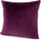 Heimtexland ® Samt Ösenschal, Gardine und Kissenhülle Typ641 (50x50 cm, Aubergine)