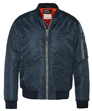 Schott NYC AIRFORCERS, Bloccaggio Bomber Schott Unisex - Adulto, Blu (Navy), L