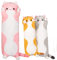 Gatto Gigante di Peluche - Morbido Cuscino, Bambola, Giocattolo Farcito - Regalo Creativo per Bambini, Ragazze, Ragazzi - Compleanno, Natale (50cm, Rosa)