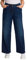 Ulla Popken Damen Jeans Mary, weites Bein, 5-Pocket-Schnitt, Komfortbund, blau, 112