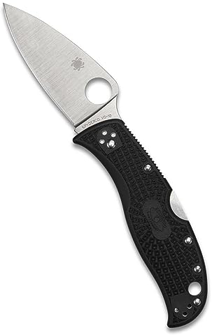 Spyderco Knives Leafjumper Lockback C262PBK VG-10 Black FRN Pocket Knife
