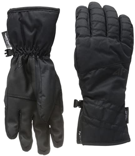 4F Damen SKI Gloves RED003 Jeans, Black, M