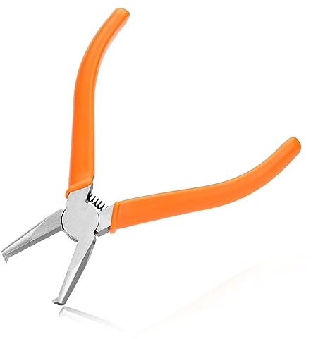 LEONTOOL Transverse End Cutter SMT/SMD Chip Cutters Side Cutting Pliers 90 Degree Blade Front Angle Cutter with Extra Long Flat Nose Flush Cutters with 0.31 Inches Cutting Edge for Tight Places