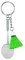 Abt Schlüsselanhänger Kreative Geschenke Badminton Schlüsselanhänger Cartoon Badminton Charm Student Tasche Anhänger Sportartikel Mini Badminton Schlüsselanhänger Feuerstarter (Green, One Size)