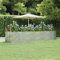 pflanzenkübel,blumentopf XXL,Hochbeet Silbern 367x140x68 cm Pulverbeschichteter StahlGeeignet für Garten, Terrasse, Schlafzimmer, Wohnzimmer