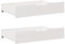vidaXL Under-Bed Drawers - 2pcs Storage Boxes, White Pine Wood, 80x55x16 cm, 20kg Capacity Each - Sliding Drawer with Wheels, Bedroom Storage Solution