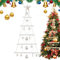 Gvblkq Albero di Natale da Parete Illuminato, Albero di Natale a Parete, Albero di Natale a LED in Legno, Albero di Natale da Parete Luminoso, Albero di Natale a Parete con Luci, Albero di Nata