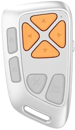 Drahtlose Fernbedienung Bluetooth-kompatible Kamera und Video Clicker Seite Turner Media Button Fernbedienung für Smartphone (weiß)