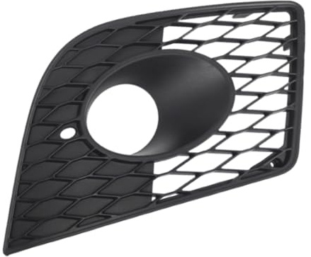 Rejilla luz antiniebla derecha compatible con Seat Leon CUPRA 1P 1P0853666C | Cubierta rejilla parachoques delantero derecha con hueco antiniebla compatible con Seat Leon CUPRA 1P 2005-2011, negro mate