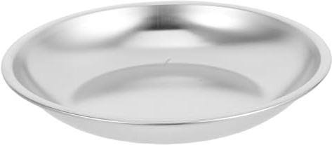 BESPORTBLE Stainless Steel Tea Bag Saucer Tea Bag Holder Dish for Organising Used Bags Drip Tray for Residue Round Coaster for Home Office House 4.13 in