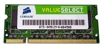 Corsair 512MB DDR2 SDRAM SO-DIMMs memoria 0,5 GB 667 MHz