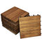 SAM Terrassen- Klickfliese 01, Holz- Akazie, 33 Fliesen für 3 m², 30x30cm, Garten Bodenbelag mit Drainage