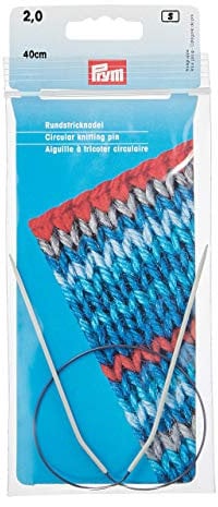 Prym 211200 Rundstricknadeln ALU 40 cm 2,00 mm grau