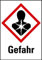 Aufkleber Gesundheitsschädlich Gefahr GHS Etiketten 1 Bogen = 16 Stück 29x20mm