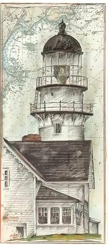 Kunstdruck/Poster: Ole West Zwei Lichter - hochwertiger Druck, Bild, Kunstposter, 23x52 cm