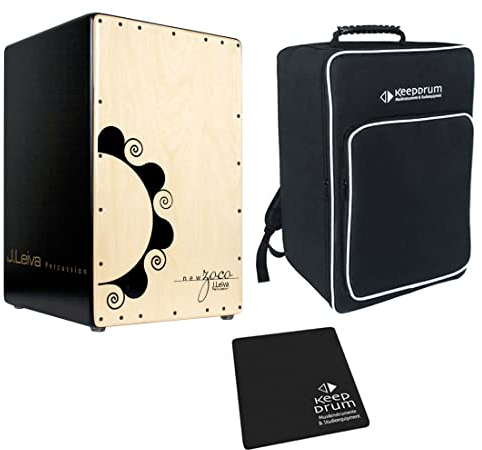 J.Leiva Percussion Zoco 2.0 Cajon + KEEEPDRUM Tasche + Sitz-Pad