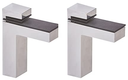 Regal-Halter Glasbodenträger - Stabile Regalträger für Glas- und Holzböden - verschiedene Varianten (2 Stück)