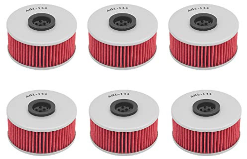 AHL 144 Filtri Olio per Yamaha XJ900F 900 1984-1990/XJ900F 903 1991 1992 1993 (6pcs)